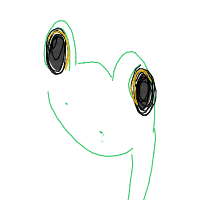 happy frog drawing by leafyirl in Artbitrator