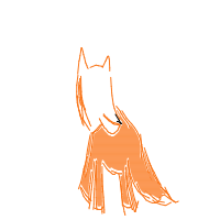 sneaky fox drawing by leafyirl in Artbitrator
