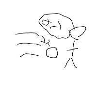 throwing food drawing by guest-wqr2qx4se in Artbitrator