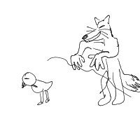 sneaky fox drawing by mustvebeendawind in Artbitrator