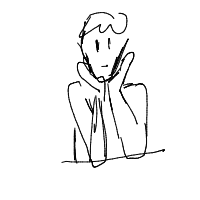 hand on chin drawing by mustvebeendawind in Artbitrator