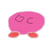 kirby drawing by pinglgringleman in Artbitrator