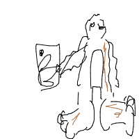 bigfoot taking selfie drawing by aggggg in Artbitrator