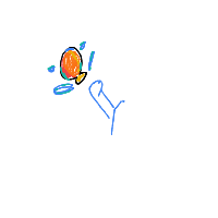 throwing water balloon drawing by spacey1000 in Artbitrator