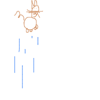 raining cats and dogs drawing by tash in Artbitrator