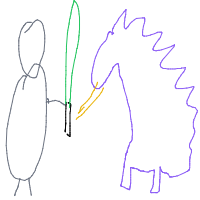 epic boss battle drawing by jackjb in Artbitrator