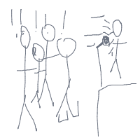 standing ovation drawing by jackjb in Artbitrator