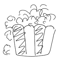 popcorn overflowing drawing by dash22kar in Artbitrator