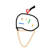 ice cream cone drawing by adolfhitler in Artbitrator