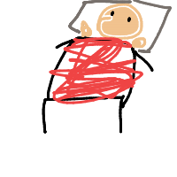 hiding under blanket drawing by adolfhitler in Artbitrator