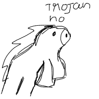 trojan horse drawing by tuan in Artbitrator