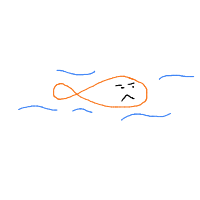 grumpy fish drawing by vito in Artbitrator