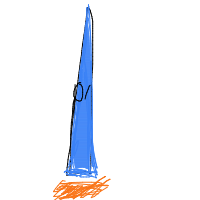 rocket ship drawing by carrotdrawz in Artbitrator