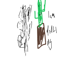 dancing cactus drawing by dream_dusk in Artbitrator