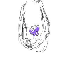 butterflies in stomach drawing by ermhi in Artbitrator