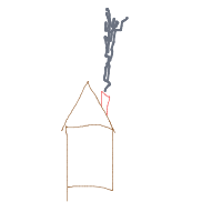house with chimney drawing by unclebullly in Artbitrator