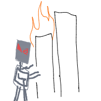 robot apocalypse drawing by unclebullly in Artbitrator