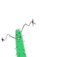 dancing cactus drawing by unclebullly in Artbitrator