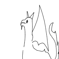 dragon drawing by ducky in Artbitrator