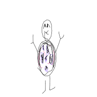 butterflies in stomach drawing by ducky in Artbitrator