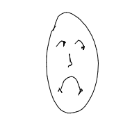 sad face drawing by hhhh in Artbitrator