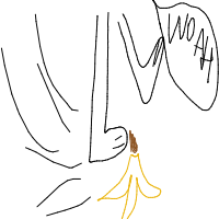 slipping on banana peel drawing by hhhh in Artbitrator