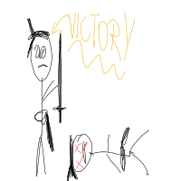 samurai last stand drawing by hhhh in Artbitrator