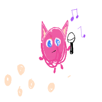 a jigglypuff singing and a sleeping audience drawing by player-259qmpo8n in Artbitrator