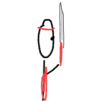 samurai last stand drawing by jpphishsjs in Artbitrator