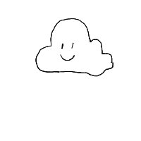 cloud with face drawing by dfellow69 in Artbitrator