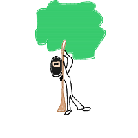ninja hiding poorly drawing by barbusse in Artbitrator