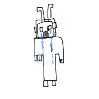 robot having existential crisis drawing by kirti1808 in Artbitrator
