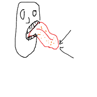 tip of tongue drawing by kirti1808 in Artbitrator