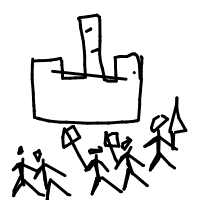 castle siege drawing by nishtha in Artbitrator
