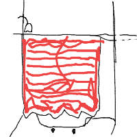 singing in shower drawing by sailor in Artbitrator