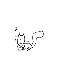 sleeping cat drawing by sailor in Artbitrator