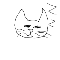 sleeping cat drawing by geralt_of_riverwood in Artbitrator