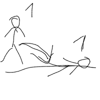 person falling over drawing by d11111n0 in Artbitrator