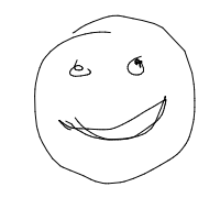 smiley face drawing by d11111n0 in Artbitrator