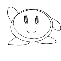 kirby drawing by pothos in Artbitrator