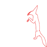 sneaky fox drawing by rory_gloom in Artbitrator