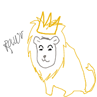 proud lion drawing by rory_gloom in Artbitrator