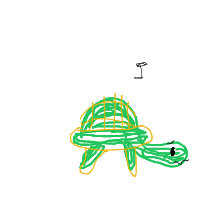 shy turtle drawing by rory_gloom in Artbitrator