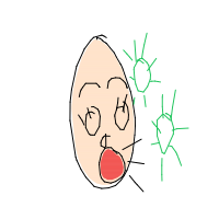 sneezing drawing by hajra in Artbitrator