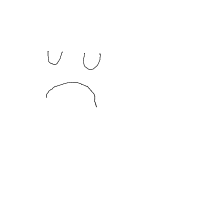 sad face drawing by linda2900 in Artbitrator