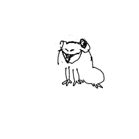 happy frog drawing by daisymerollin in Artbitrator