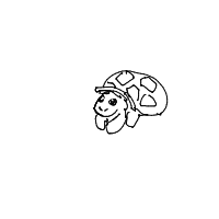 shy turtle drawing by daisymerollin in Artbitrator