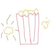 popcorn popping drawing by theredrain in Artbitrator