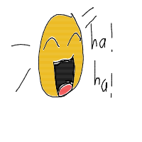 laughing drawing by fruit_loops1 in Artbitrator
