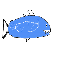 great white shark drawing by moosey-01 in Artbitrator